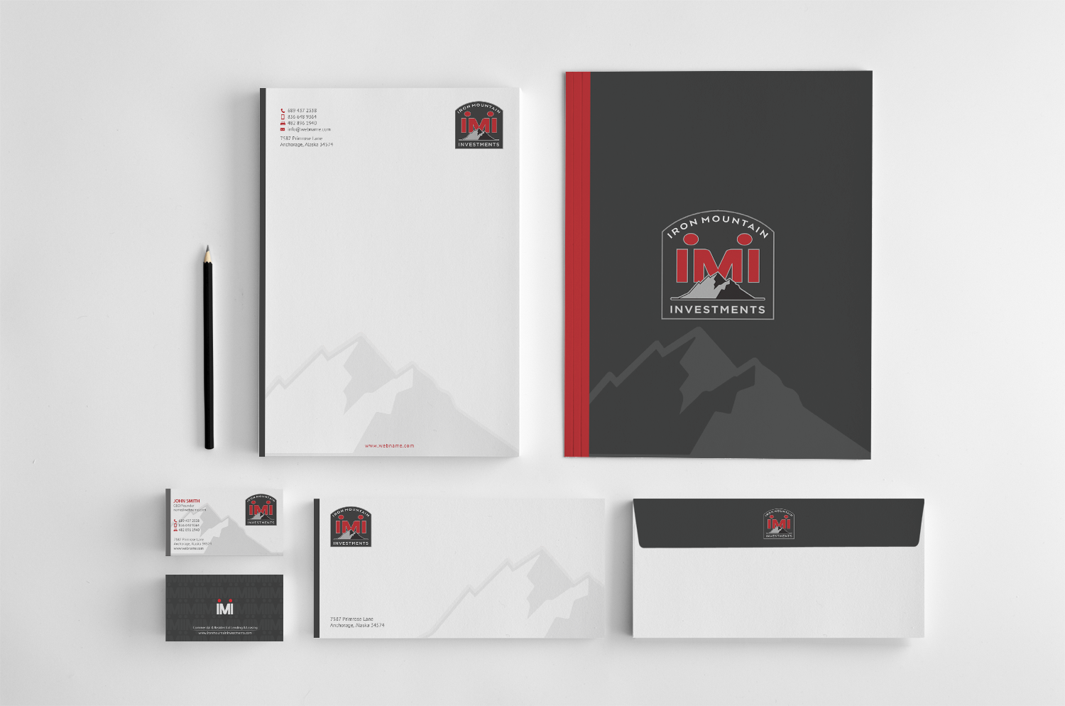 Visitenkarten-Design von chandrayaan.creative für Iron Mountain Insurance & Iron Mountain Investments | Design #15196425