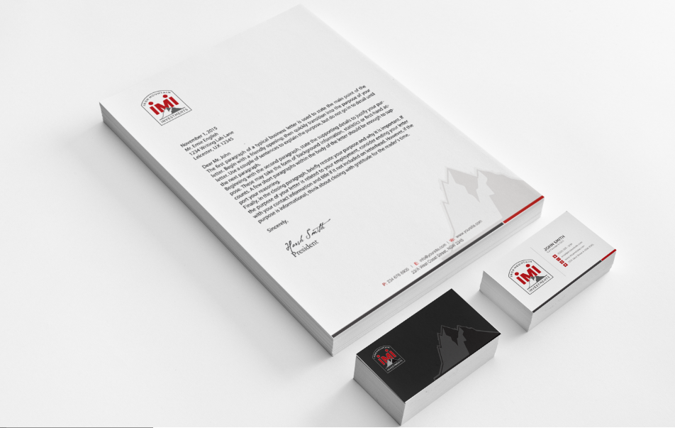 Business Card Design by Sarah Mathews for Iron Mountain Insurance & Iron Mountain Investments | Design #12288144