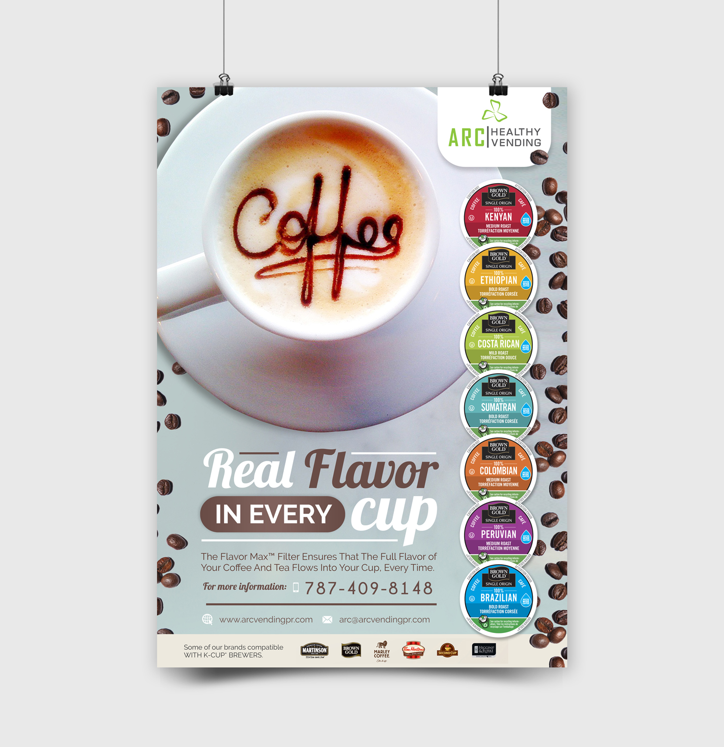 Poster Design by Kishaloy_D for ARC Vending Corp. | Design #12366818