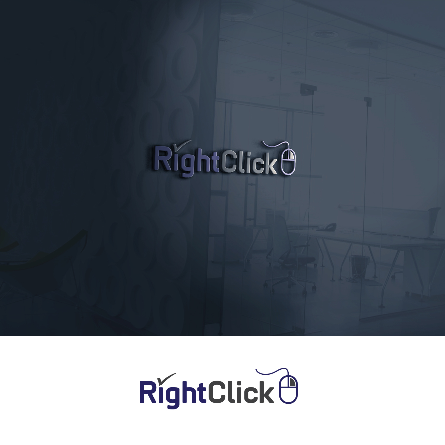Logo Design by Awash for Right Click | Design #12311292