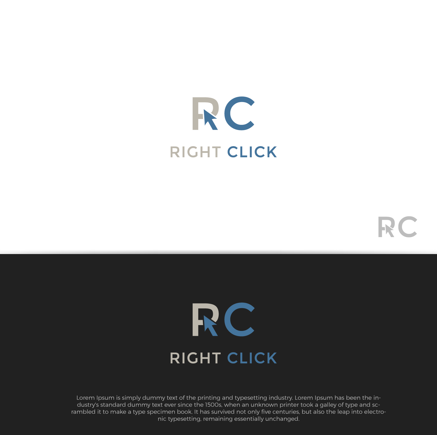 Logo Design by hics for Right Click | Design #13547225