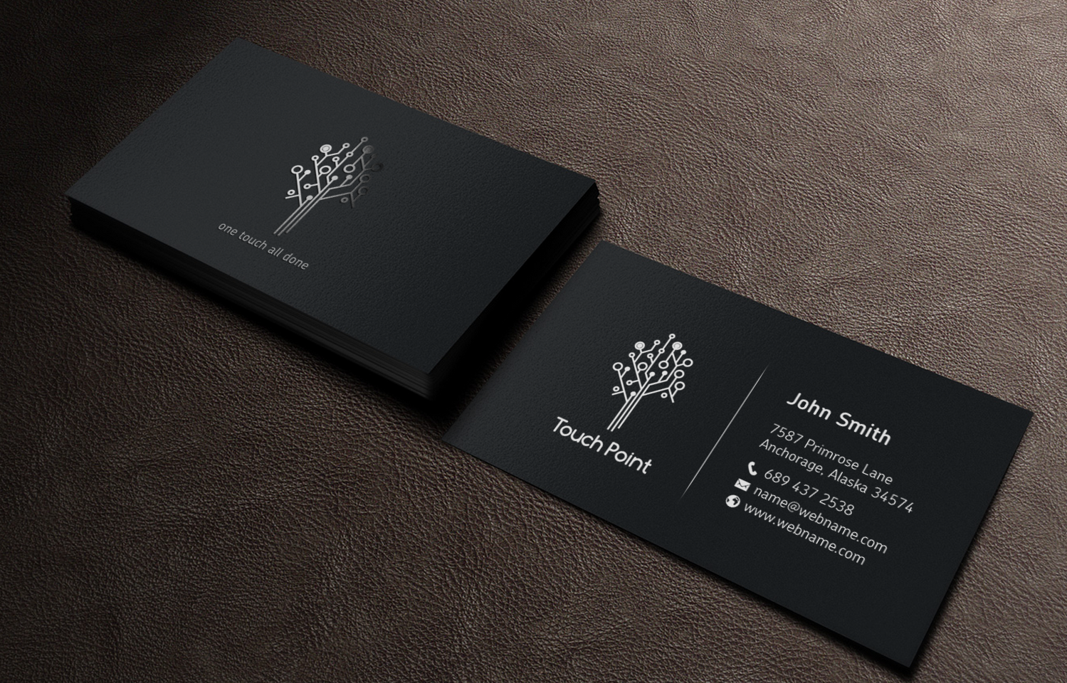 Diseño de Tarjeta de Presentación por chandrayaan.creative para Touch Point | Diseño #12291398