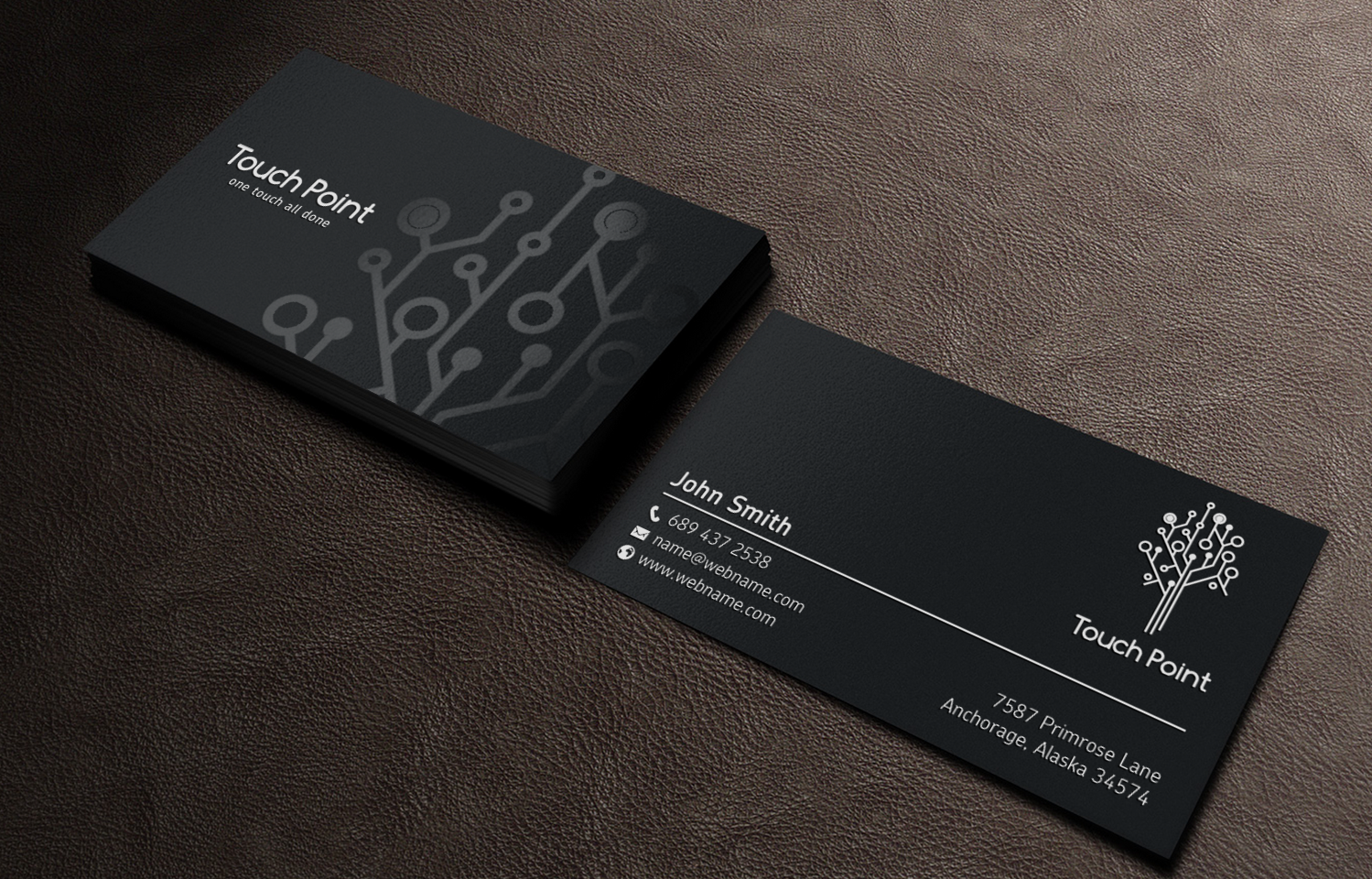 Diseño de Tarjeta de Presentación por chandrayaan.creative para Touch Point | Diseño #12291399