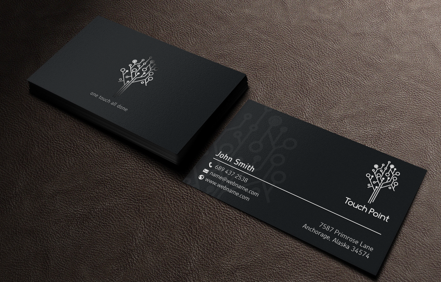 Diseño de Tarjeta de Presentación por chandrayaan.creative para Touch Point | Diseño #12291405