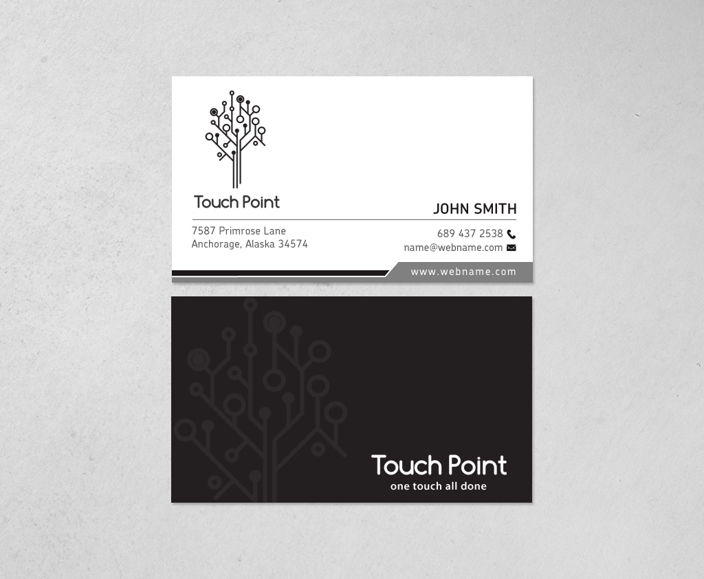 Business Card Design by chandrayaan.creative for Touch Point | Design #12291419
