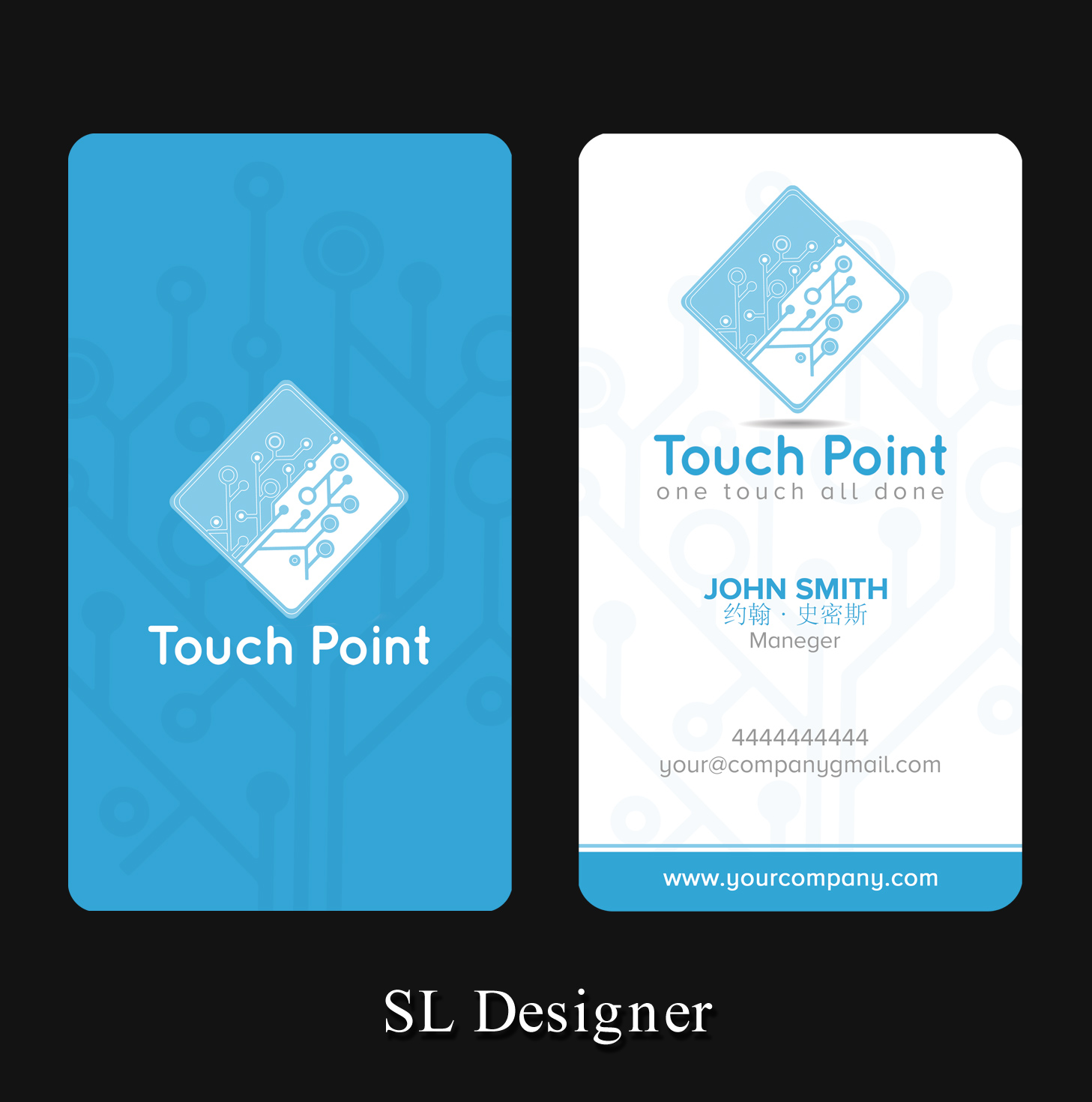 Diseño de Tarjeta de Presentación por SL Designer para Touch Point | Diseño #12288560