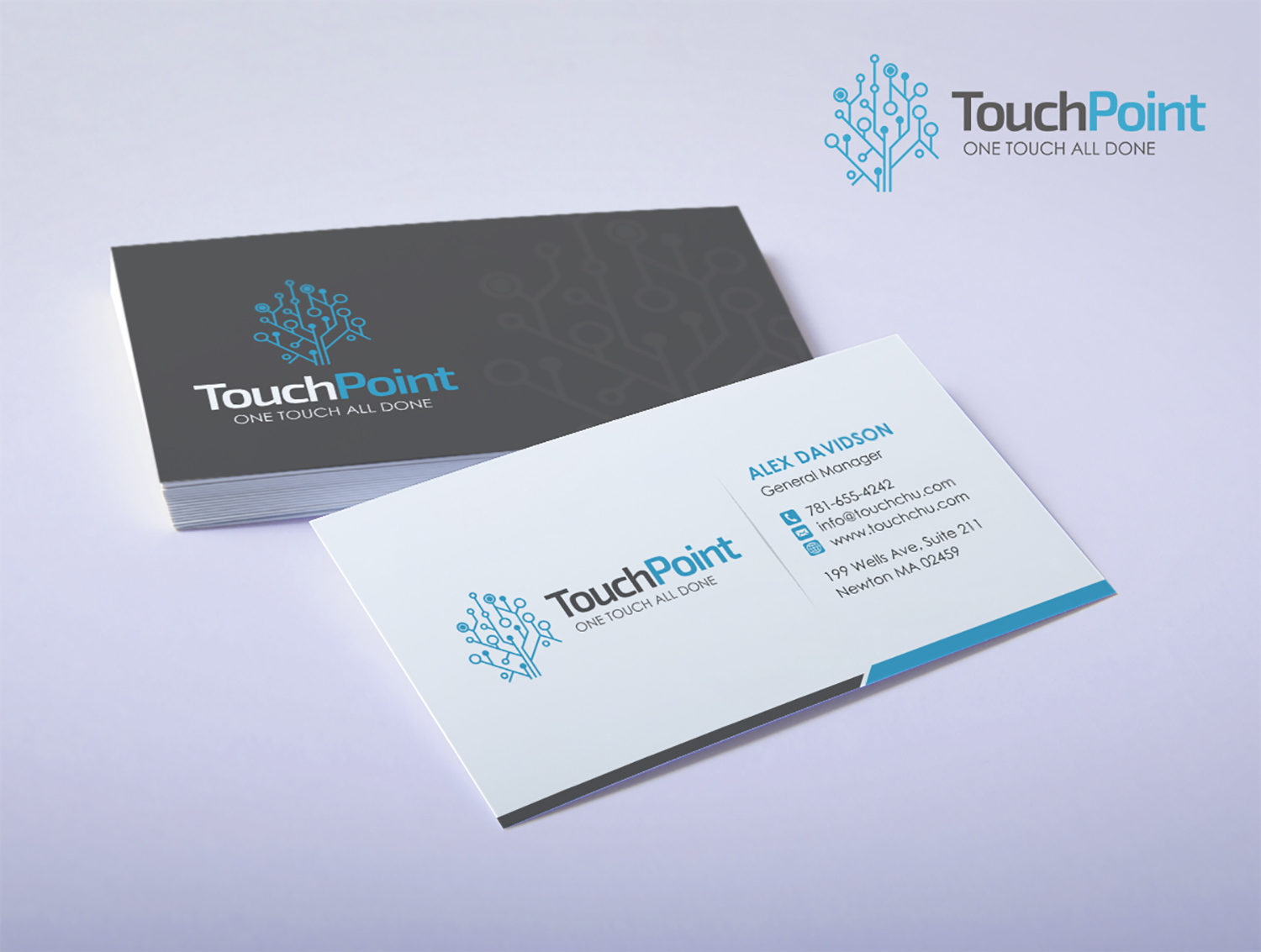 Diseño de Tarjeta de Presentación por logodentity para Touch Point | Diseño #12292833