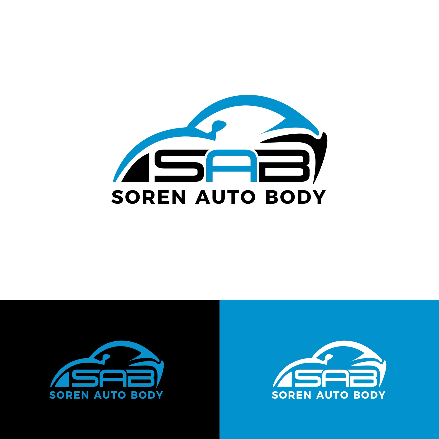 Elegant Playful Business Logo Design For Soren Auto Body