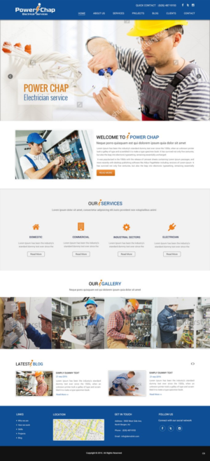 Web Design by pb for PowerChap | Design: #12272148