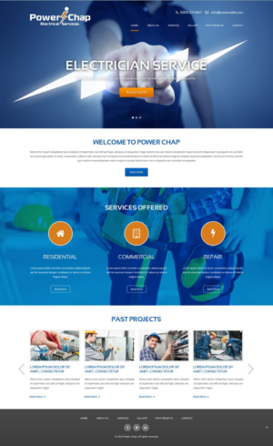 Web Design by pb for PowerChap | Design: #12272167