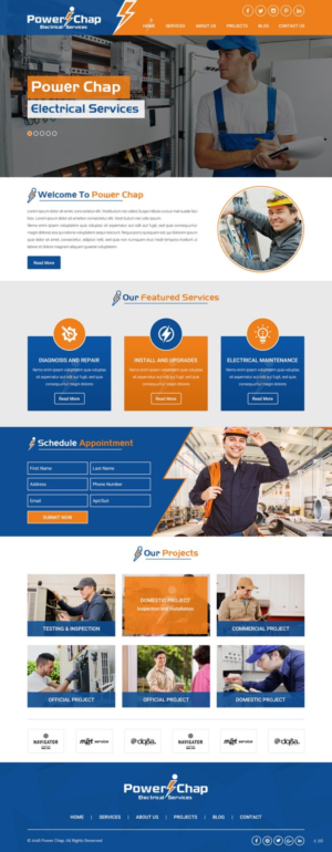 Web Design by pb for PowerChap | Design: #12272168