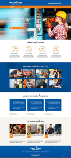 Web Design by pb for PowerChap | Design: #12272169