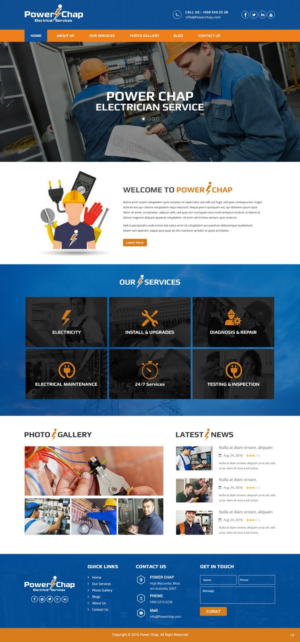 Web Design by pb for PowerChap | Design: #12272170