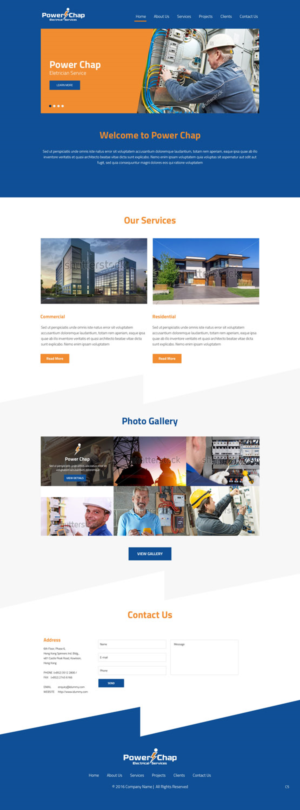 Web Design by pb for PowerChap | Design: #12277266