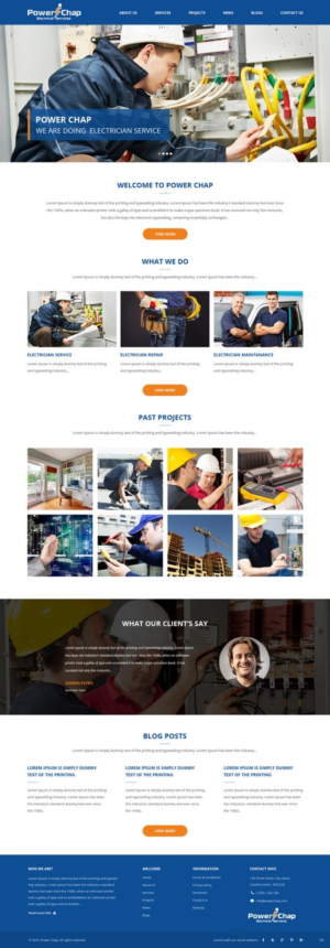 Web Design by pb for PowerChap | Design: #12277268