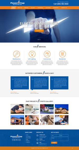 Web Design by pb for PowerChap | Design: #12285266