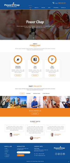 Web Design by pb for PowerChap | Design: #12285268