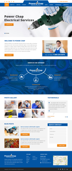 Web Design by pb for PowerChap | Design: #12306563