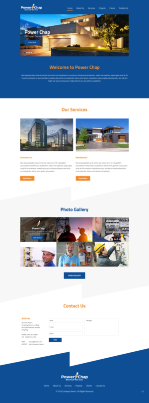 Web Design by pb for PowerChap | Design: #12316592
