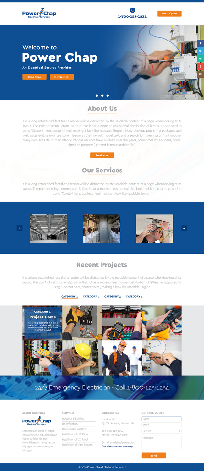 Web Design by Hsi Graphics for PowerChap | Design #12270826