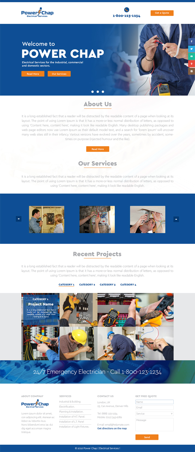 Web Design by Hsi Graphics for PowerChap | Design #12300303