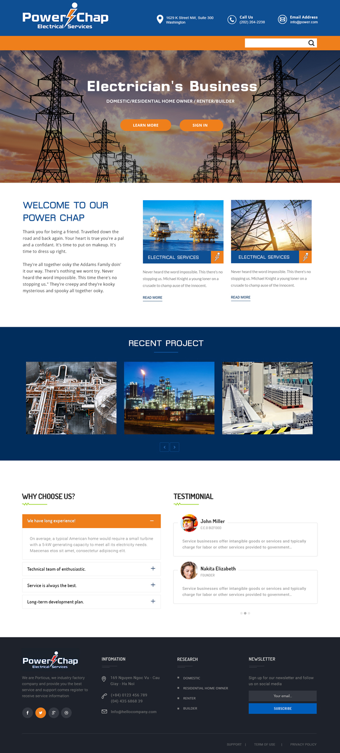 Web Design by Xclusive Designers for PowerChap | Design #12282358