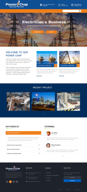 Web Design by Xclusive Designer for PowerChap | Design #12282358