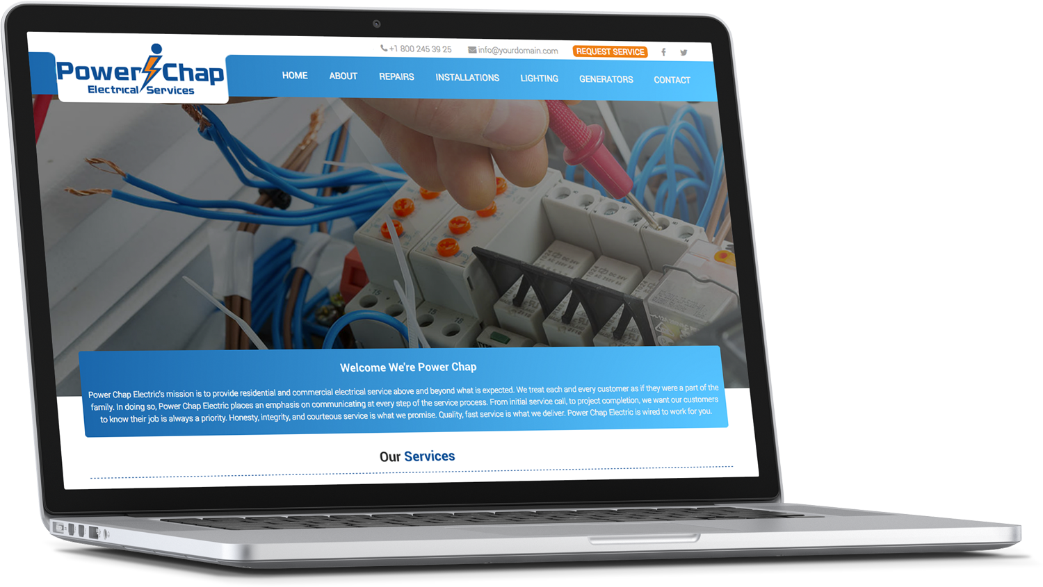 Diseño Web por cCopilot para PowerChap | Diseño #12308803