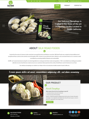 Consumer Product Goods (Food) website | Web Design by Sbss