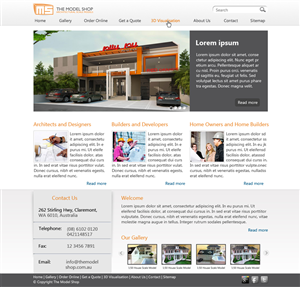 website re-design -  the model shop  | Web-Design von Desire Design Solutions