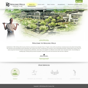 Diseño Web por Anooshaa Kachhia para Rolling Hills Country Club | Diseño: #12360002