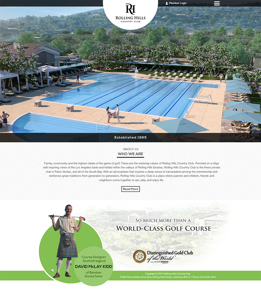 Web-Design von Anooshaa Kachhia für Rolling Hills Country Club | Design #12379839