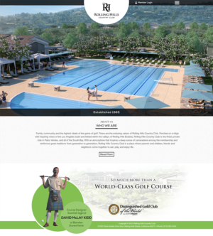 Web Design par Anooshaa Kachhia pour Rolling Hills Country Club | Design : #12379839