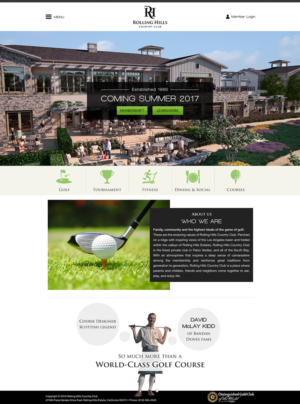 Web Design par Anooshaa Kachhia pour Rolling Hills Country Club | Design : #12400106