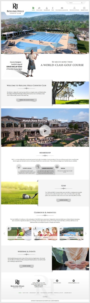 Diseño Web por -Marc- para Rolling Hills Country Club | Diseño: #12408846