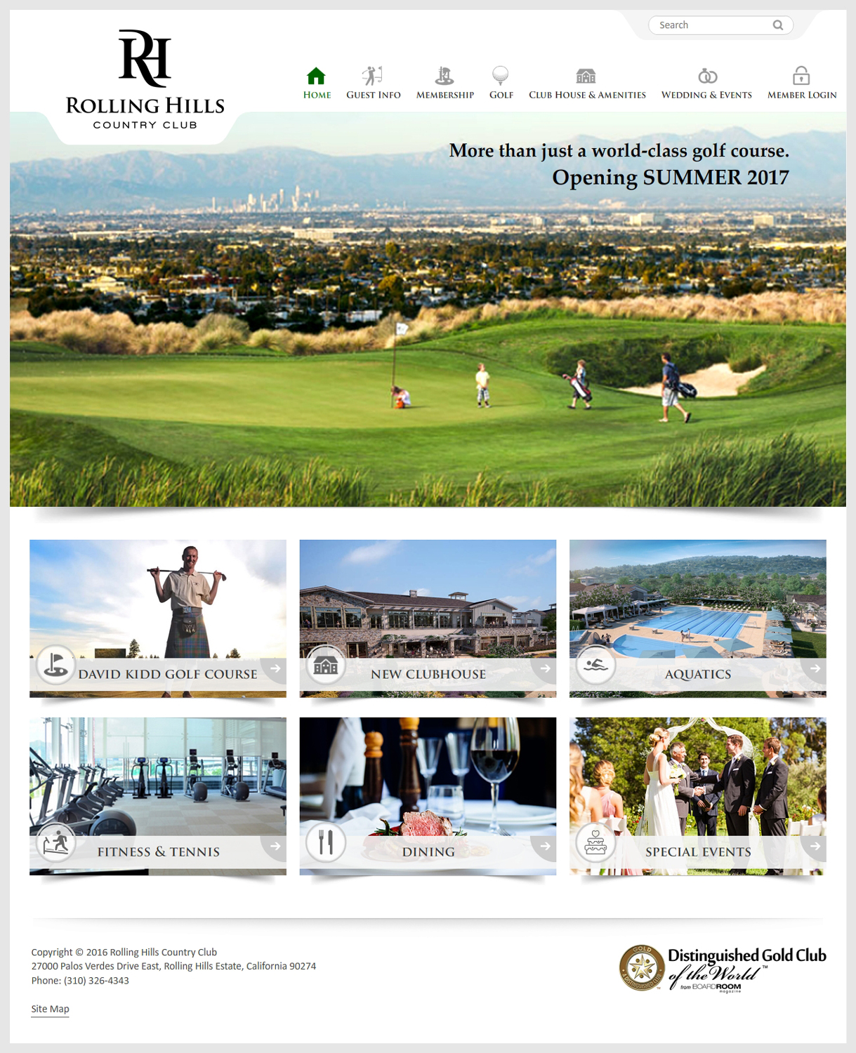 Web Design by -Marc- for Rolling Hills Country Club | Design #12511563