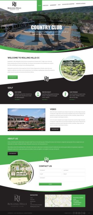 Web Design par pb pour Rolling Hills Country Club | Design : #12285305