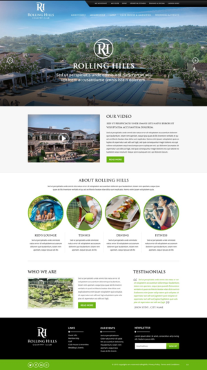 Diseño Web por pb para Rolling Hills Country Club | Diseño: #12285306