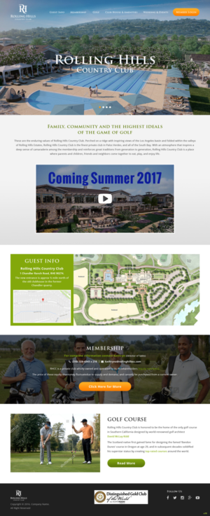 Web Design par pb pour Rolling Hills Country Club | Design : #12296860