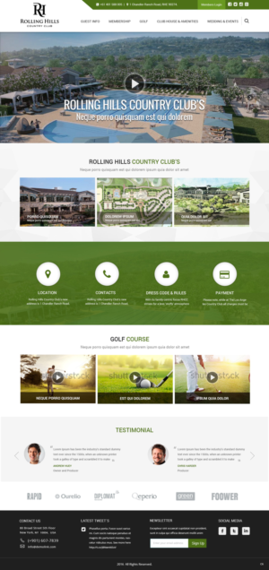 Diseño Web por pb para Rolling Hills Country Club | Diseño: #12296861