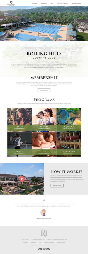 Diseño Web por pb para Rolling Hills Country Club | Diseño: #12384906