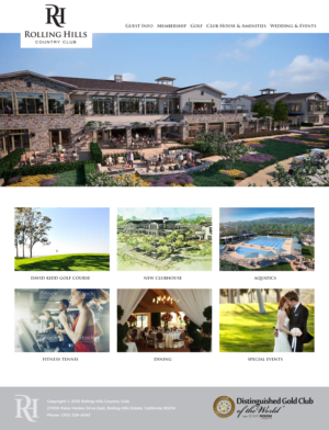 Diseño Web por yadunath para Rolling Hills Country Club | Diseño #12833393