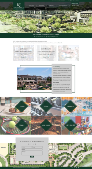 Diseño Web por Mars Multimedia para Rolling Hills Country Club | Diseño #12364053