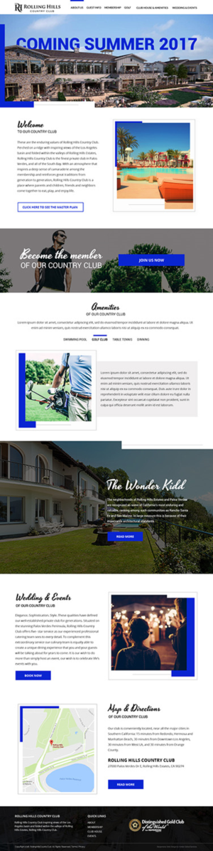 Web Design par Vortex Global pour Rolling Hills Country Club | Design : #12345832