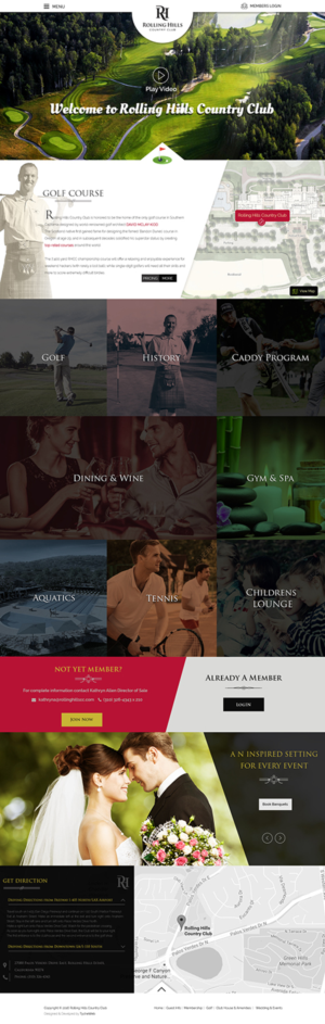 Web Design par tycheweb pour Rolling Hills Country Club | Design : #12392937