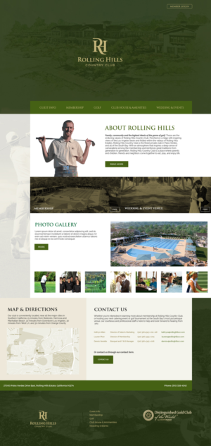 Diseño Web por jeckx2 para Rolling Hills Country Club | Diseño: #12415319