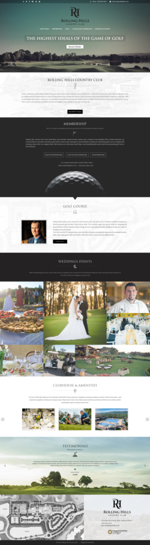 Web Design par Da Miracle pour Rolling Hills Country Club | Design : #12364198