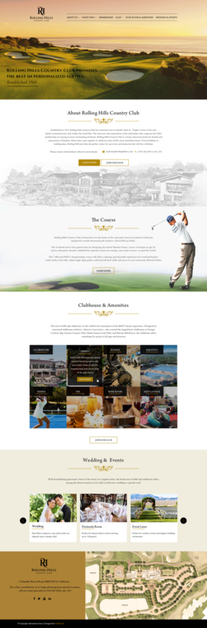 Design a great website for our amazing new country club in Southern California! | Diseño Web por Da Miracle