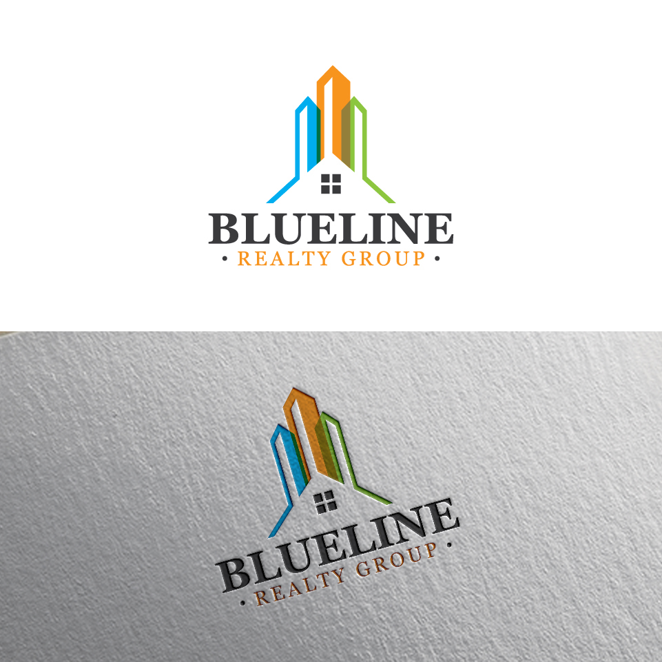 Professional, Serious, Real Estate Logo Design for Blueline Realty