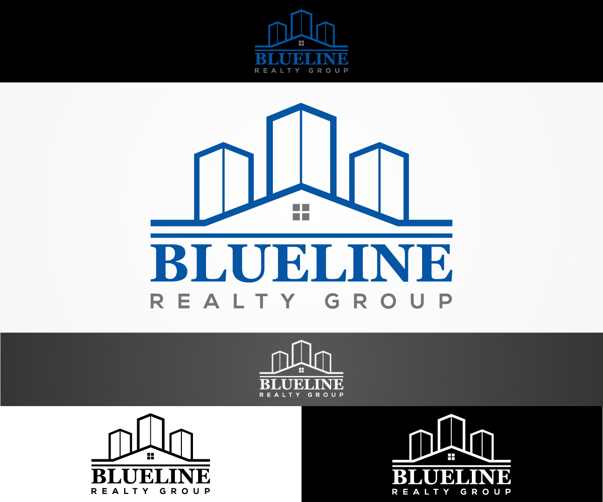 Professional, Serious, Real Estate Logo Design for Blueline Realty
